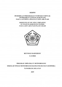 Image of Pemodelan Pergerakan Tumpahan Minyak di Perairan Tanjung Karawang Pasca Jatuhnya Pesawat Lion Air JT-610