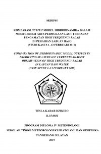 Image of Komparasi Output Model Hidrodinamika Dalam Memprediksi Arus Permukaan Laut Terhadap Pengamatan High Frequency Radar di Perairan Labuan Bajo (Studi Kasus: 1-13 Februari 2019)