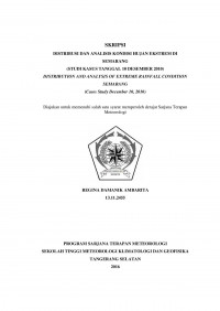 Image of DISTRIBUSI DAN ANALISIS KONDISI HUJAN EKSTREM DI
SEMARANG
(STUDI KASUS TANGGAL 10 DESEMBER 2010)