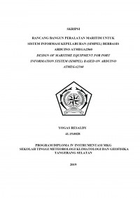 Image of RANCANG BANGUN PERALATAN MARITIM UNTUK SISTEM INFORMASI KEPELABUHAN (SIMPEL) BERBASIS ARDUINO ATMEGA2560