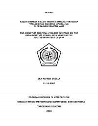 Image of KAJIAN DAMPAK SIKLON TROPIS CEMPAKA TERHADAP VARIABILITAS KEJADIAN UPWELLING DI PERAIRAN SELATAN JAWA