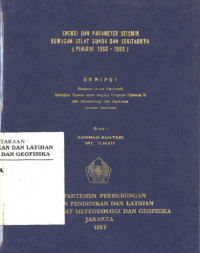 Image of Energi Dan Parameter Seismik Kawasan Selat Sunda Dan Sekitarnya (Periode 1960-1993)