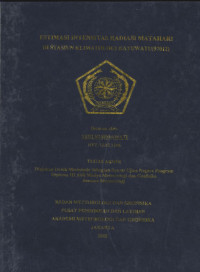 Image of Estimasi Intensitas Radiasi Matahari Di Stasiun Klimatologi Kayuwatu