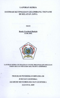 Image of Estimasi Ketinggian Gelombang Tsunami Di Selatan Jawa Tengah