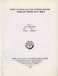 Image of Gerak Patahan Palu dan Patahan Matano di Analisis dengan Data Gempa