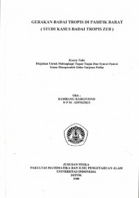 Image of Gerakan Badai Tropis Di Pasifik Barat (Studi Kasus Badai Tropis ZEB)