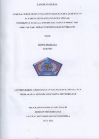 Image of VERIFIKASI INDEKS STABILITAS LUARAN MODEL
ARPEGE SYNERGIE DENGAN DATA AKTUAL
SEPULUH TITIK STASIUN DI PULAU JAWA