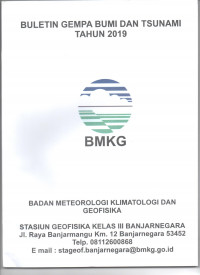 Image of BULETIN GEMPABUMI DAN TSUNAMI TAHUN 2019