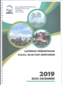Image of LAPORAN PEMANTAUAN CUACA, IKLIM DAN GEMPABUMI DESEMBER 2019