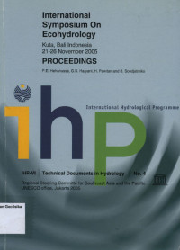 Image of International symposium on Ecohyddrology