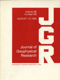 Image of JGR (Journal of the Geophysical Research) volume 98 number B8, August 10, 1993