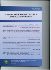 Image of Jurnal aplikasi statistika & komputasi statistik tahun6,vol.2 desember 2014