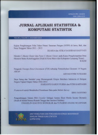 Image of Jurnal aplikasi statistika&komputasi statistik tahun6 vol.02 desember 2014