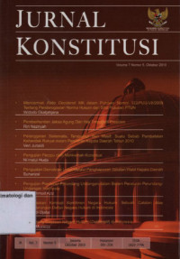 Image of Jurnal Konstitusi