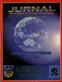 Image of Jurnal Meteorologi dan Geofisika Vol.1 No.4 Oktober-Desember 2000
