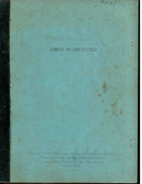 Image of KAMUS KLIMATOLOGI