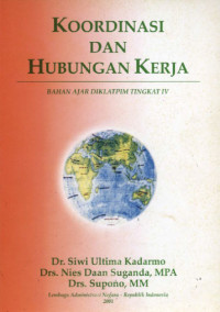 Image of KOORDINASI DAN HUBUNGAN KERJA