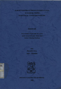 Image of Karakteristik Petir dan Elemen Cuaca di Daerah Tropis Kasus di Gn. Tangkupan Perahu