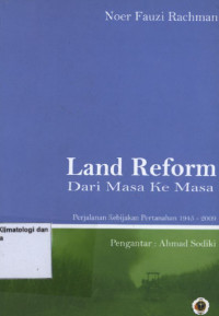 Image of Land Reform Dari Masa Ke Masa