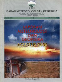 Image of Laporan Meteorologi Dan Geofisika Agustus 2006