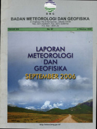 Image of Laporan Meteorologi dan Geofisika September 2006