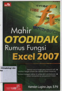 Image of MAHIR OTODIDAK RUMUS FUNGSI EXCEL 2007