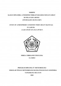 Image of KAJIAN METEOROLOGI TERKAIT KEJADIAN HUJAN LEBAT DI WILAYAH LABUHA (STUDI KASUS 20 JULI 2017)