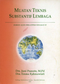 Image of MUATAN TEKNIS SUBSTANTIF LEMBAGA