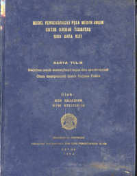 Image of Model Pengembangan pola Medan Angin Untuk Daerah Terbatas Dari Data Kisi
