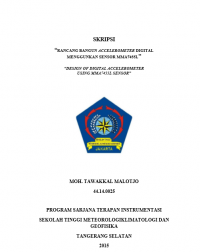 Image of JURNAL RANCANG BANGUN ACCELEROMETER DIGITAL MENGGUNAKAN SENSOR MMA7455L