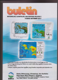 Image of BULETIN METEOROLOGI, KLIMATOLOGI DAN GEOFISIKA WILAYAH V EDISI OKTOBER 2017
