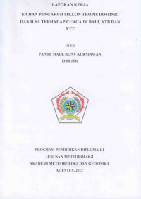 Image of MODEL PREDIKSI PETIR UNTUK WILAYAH JAKARTA DENGAN METODE DATA MINING POHON KEPUTUSAN C4.5