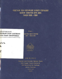 Image of Pemetaan Pola Mekanisme Sumber Gempa Bumi Daerah Sumatera Dan Jawa Tahun 1990-1994