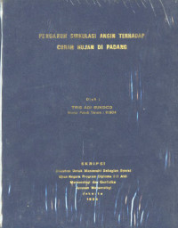 Image of Pengaruh Sirkulasi Angin Terhadap Curah Hujan di Padang