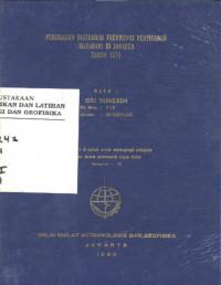 Image of Peninjauan distribusi frekwensi penyinaran matahari di jakarta tahun 1976