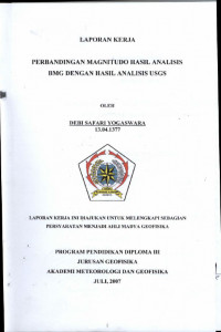 Image of Perbandingan Magnitudo Hasil Analisis BMG Dengan Hasil Analisis USGS