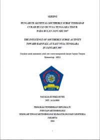 Image of JURNAL PENGARUHSOUTHERLY SURGETERHADAPCURAH HUJAN DI NUSA TENGGARA TIMUR PADABULAN JANUARI 2007