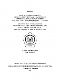 Image of IDENTIFIKASI KARAKTERISTIK AWAN CUMULONIMBUS
PADA SAAT KEJADIAN PUTING BELIUNG
(Studi Kasus Juanda, Sidoarjo Tanggal 04 Februari 2016)