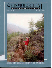 Image of SEISMOLOGICAL RESEARCH LETTERS Volume 86, Number 3 May/june 2015