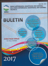 Image of BULETIN BALAI BESAR METEOROLOGI, KLIMATOLOGI DAN GEOFISIKA WILAYAH II ARTIKE ILMIAH MKKuG VOL.7 NO.11 NOVEMBER