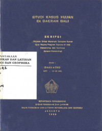 Image of Studi Kasus Hujan di Daerah Bali