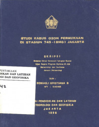 Image of Studi Kasus Ozon Permukaan di Stasiun 745-(BMG) Jakarta
