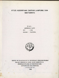 Image of Studi Kegempaan Daerah Lampung dan Sekitarnya