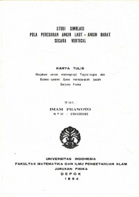 Image of Studi Simulasi Pola Peredaran Angin Laut - Angin Darat Secaara Vertical