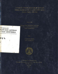 Image of Studi Tentang Seruakan Dingin Berdasarkan Data Geopotensial Pada Paras 500 MB