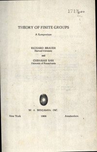 Image of Theory Of Finite Groups