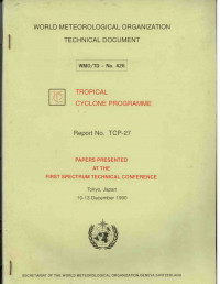 Image of WORLD METEOROGICAL ORGANIZATION TECHNICAL DOCUMENT