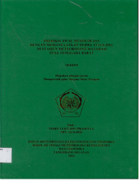 Image of PREDIKSI AWAL MUSIM HUJAN
DENGAN MEMANFAATKAN MODEL ITACS JMA
DI STASIUN METEOROLOGI MATARAM
NUSA TENGGARA BARAT
