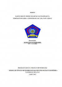 Image of KAJIAN SIKLON TROPIS NEPARTAK  DAN DAMPAKNYA TERHADAP  DINAMIKA ATMOSFER DI FAK- FAK, PAPUA BARAT