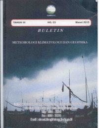 Image of Buletin BMKG Bandara sultan iskandar muda blang bintang aceh Tahun III no.03 maret 2015